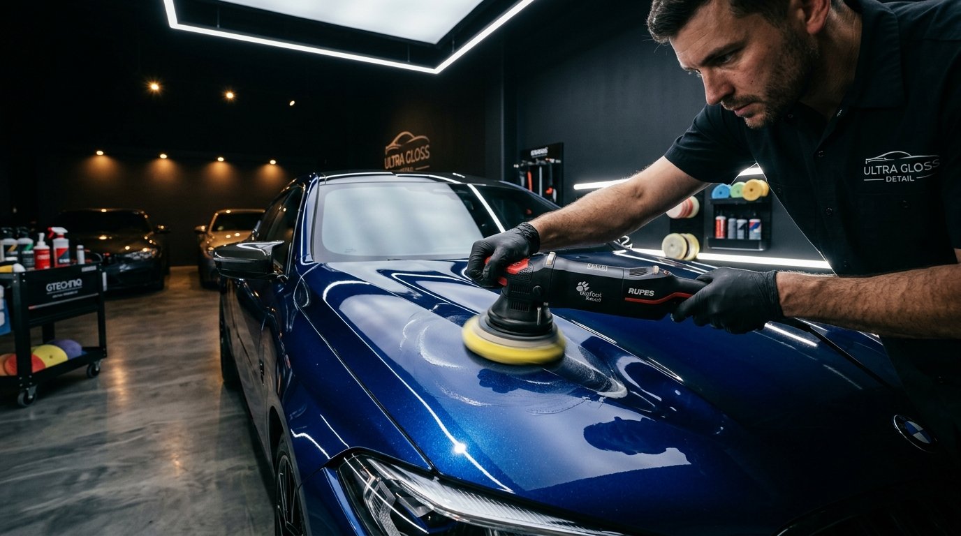 Dual-action polisher correcting paint